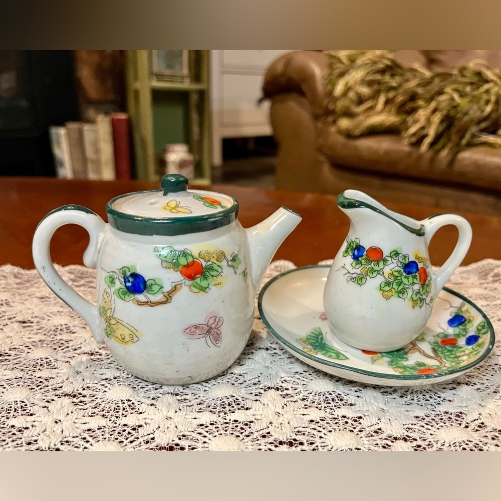Antique Nippon Pottery Miniature Set
